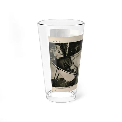 Kim Novak #389 - Fabulous Females Mag. Issue #1 '55 - 1 B&W Centerfold & 1 Other (Vintage Female Icon) Pint Glass 16oz - Go Mug Yourself