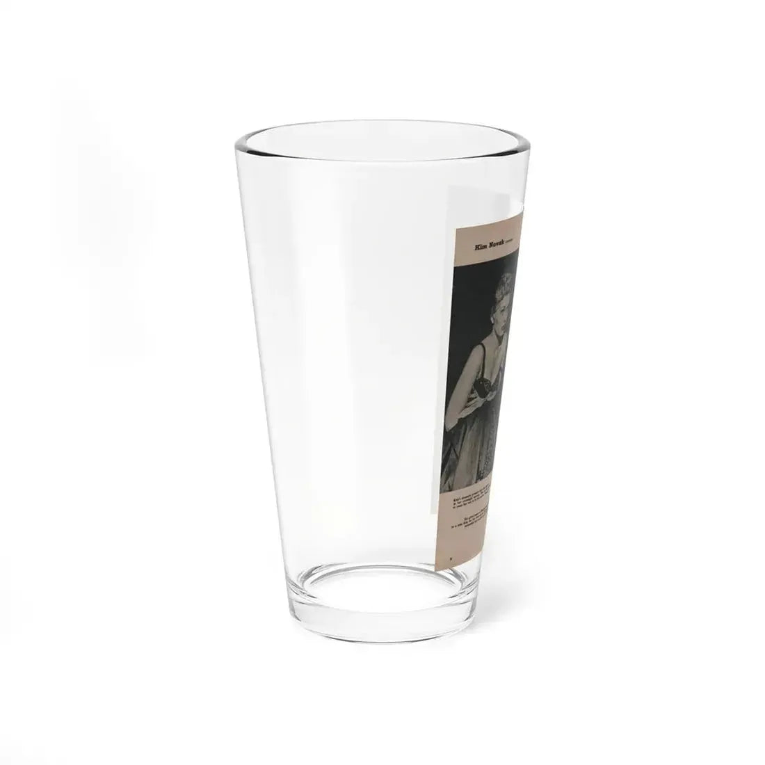 Kim Novak #389 - Fabulous Females Mag. Issue #1 '55 - 1 B&W Photo (Vintage Female Icon) Pint Glass 16oz - Go Mug Yourself