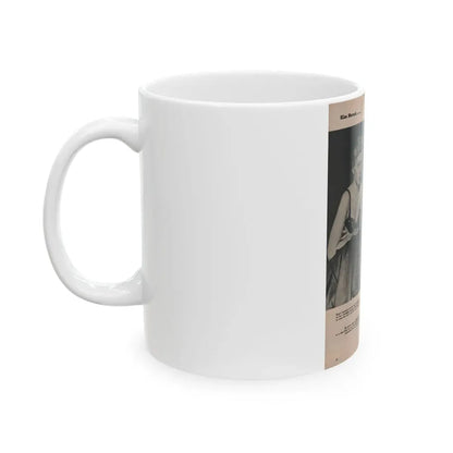 Kim Novak #389 - Fabulous Females Mag. Issue #1 '55 - 1 B&W Photo (Vintage Female Icon) White Coffee Mug - Go Mug Yourself