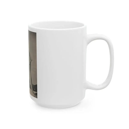 Kim Novak #390 - Fabulous Females Mag. Issue #1 '55 - 1 B&W Photo 1 (Vintage Female Icon) White Coffee Mug - Go Mug Yourself