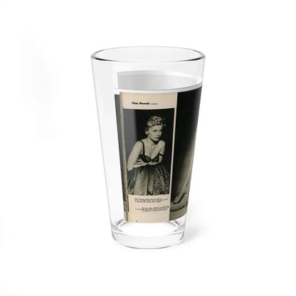Kim Novak #390 - Fabulous Females Mag. Issue #1 '55 - 1 B&W Photo (Vintage Female Icon) Pint Glass 16oz - Go Mug Yourself