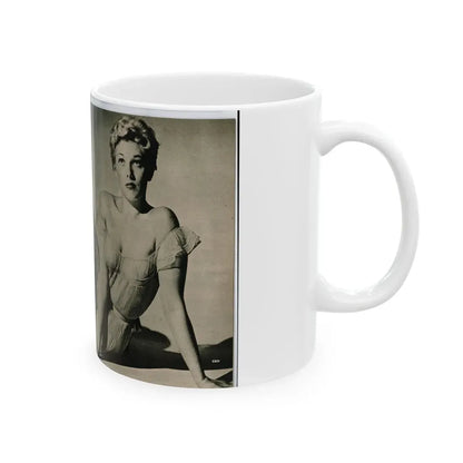 Kim Novak #390 - Fabulous Females Mag. Issue #1 '55 - 1 B&W Photo (Vintage Female Icon) White Coffee Mug - Go Mug Yourself