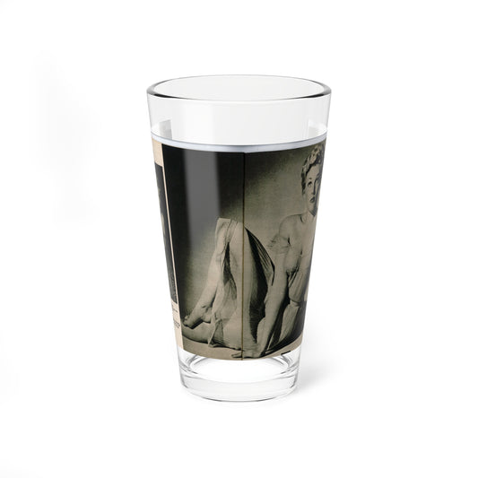 Kim Novak #390 - Fabulous Females Mag. Issue #1 '55 - 1 B&W Photo (Vintage Female Icon) Pint Glass 16oz-16oz-Go Mug Yourself