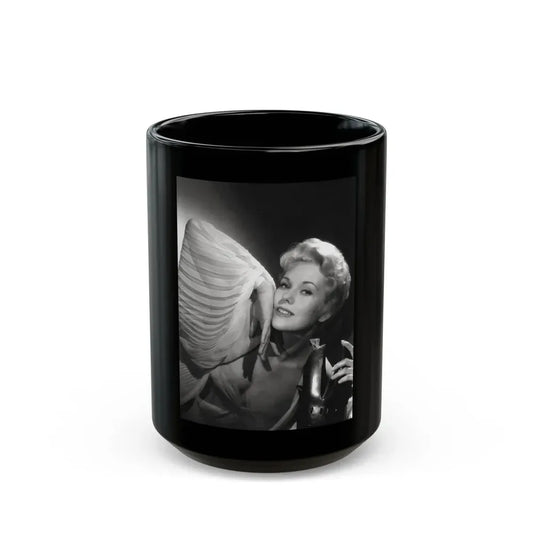 Kim Novak #391 (Vintage Female Icon) Black Coffee Mug 15oz - Go Mug Yourself