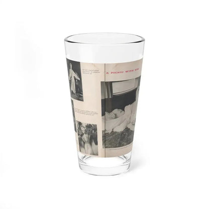 Kim Novak #394 - Pages 2 & 3 of 4 with, 4 B&W Photos & Captions from Jem Mag. Vol. 1 #01 Nov. '56 (Vintage Female Icon) Pint Glass 16oz 16oz - Go Mug Yourself