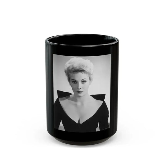 Kim Novak #43 (Vintage Female Icon) Black Coffee Mug 15oz - Go Mug Yourself