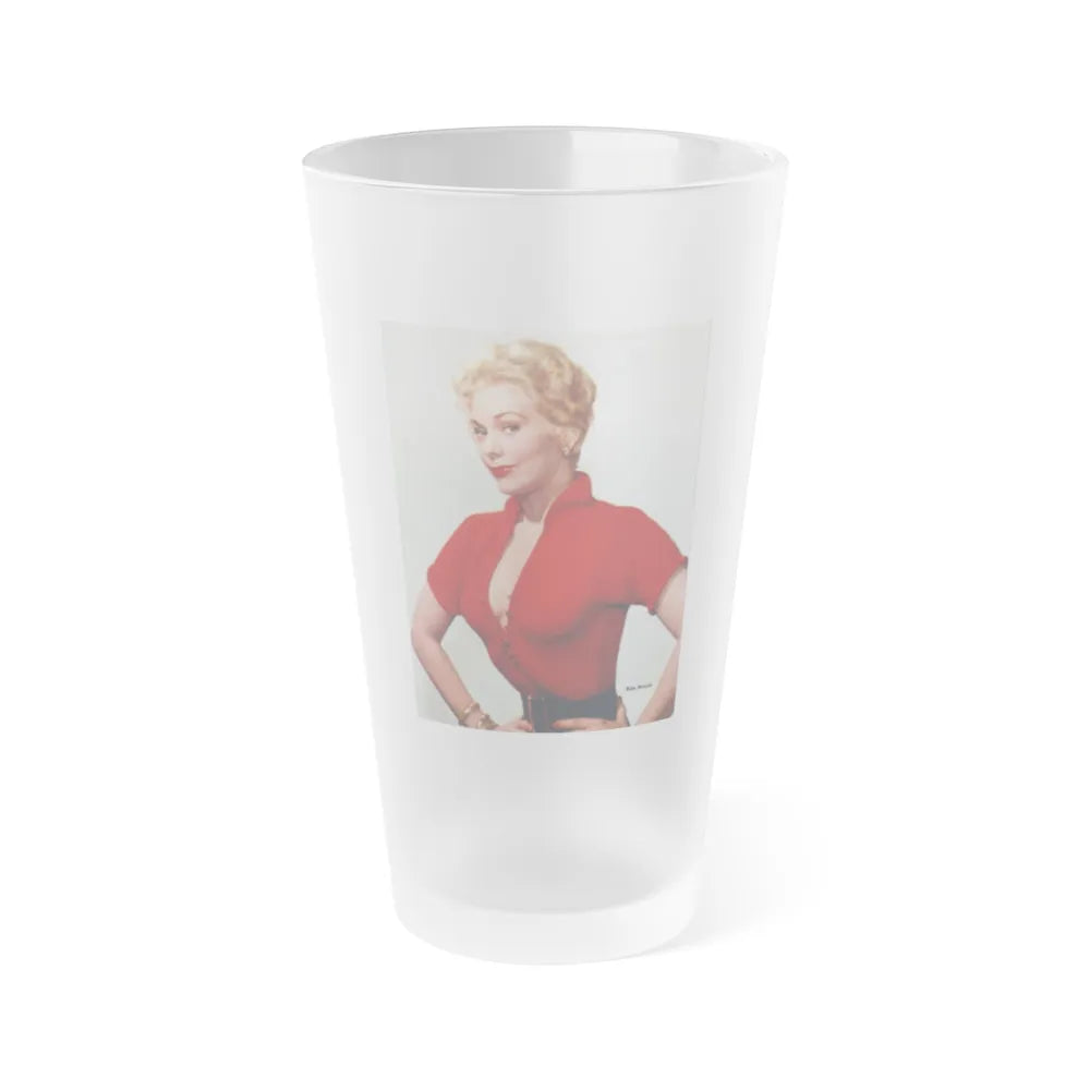 Kim Novak #65 (Vintage Female Icon) Frosted Pint Glass 16oz-16oz-Frosted-Go Mug Yourself