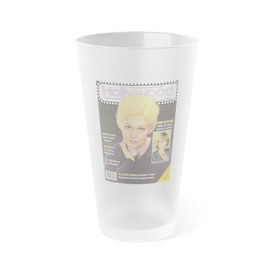 Kim Novak #70 - Mag. Cover (Vintage Female Icon) Frosted Pint Glass 16oz-16oz-Frosted-Go Mug Yourself