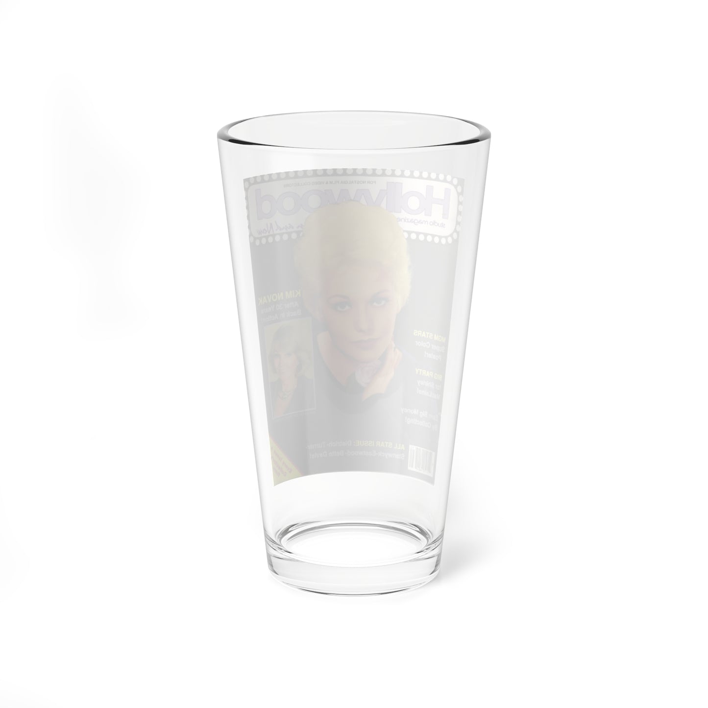 Kim Novak #70 - Mag. Cover (Vintage Female Icon) Pint Glass 16oz-Go Mug Yourself