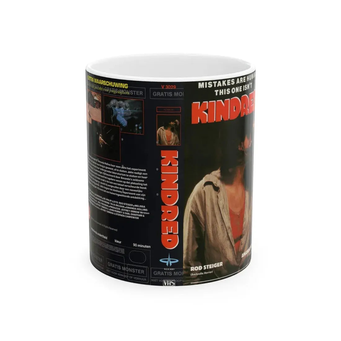 KINDRED AMANDA PAYS (VHS COVER) - White Coffee Mug 11oz - Go Mug Yourself