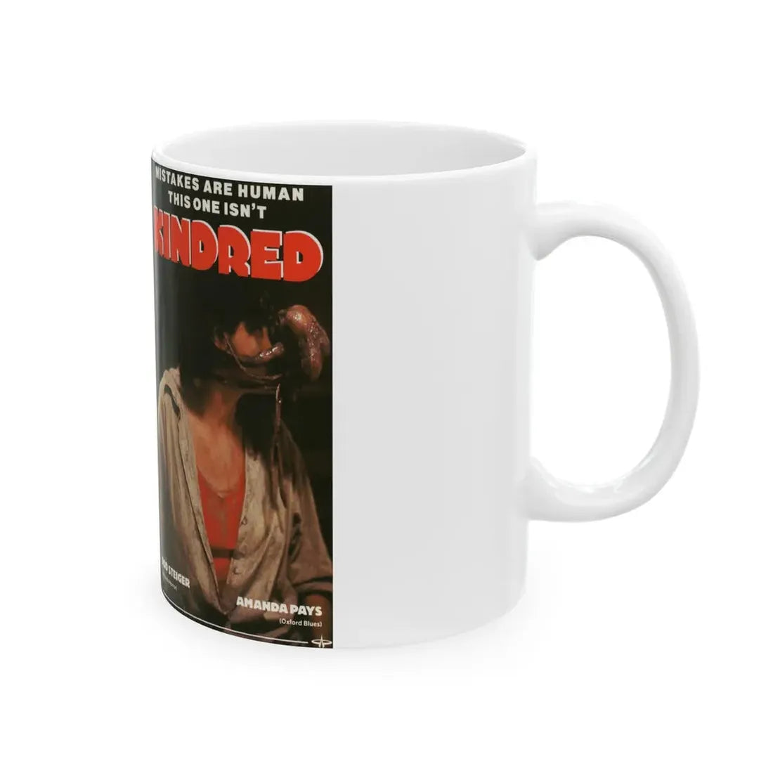 KINDRED AMANDA PAYS (VHS COVER) - White Coffee Mug - Go Mug Yourself