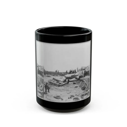 King Cotton , Yorktown, Va. (U.S. Civil War) Black Coffee Mug 15oz - Go Mug Yourself