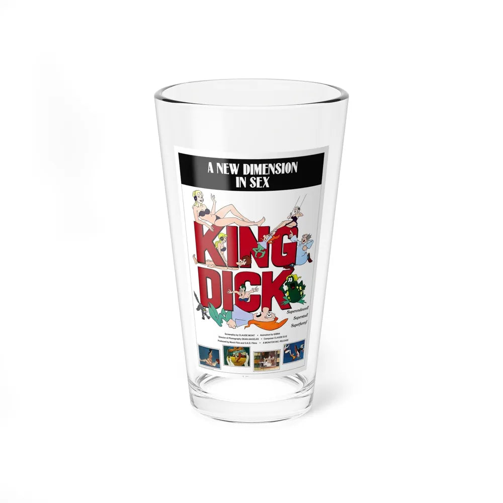 KING DICK 1973 Movie Poster - Pint Glass 16oz-16oz-Go Mug Yourself