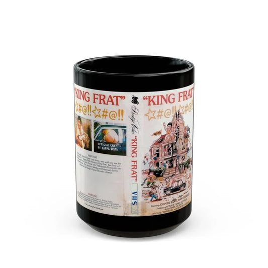 KING FRAT DAN CHANDLER (VHS COVER) - Black Coffee Mug 15oz - Go Mug Yourself