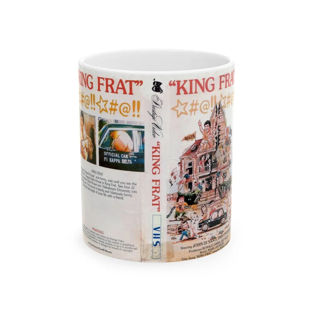 KING FRAT DAN CHANDLER (VHS COVER) - White Coffee Mug-11oz-Go Mug Yourself