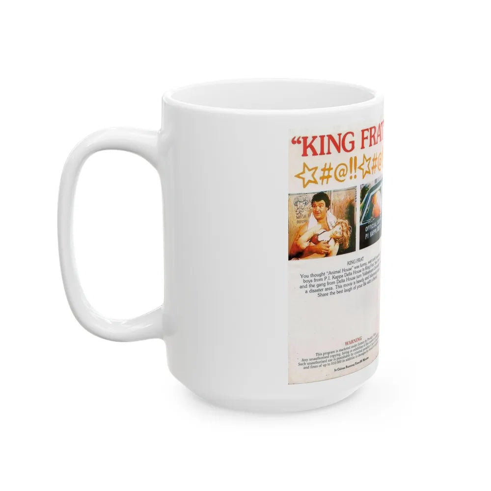 KING FRAT DAN CHANDLER (VHS COVER) - White Coffee Mug-Go Mug Yourself