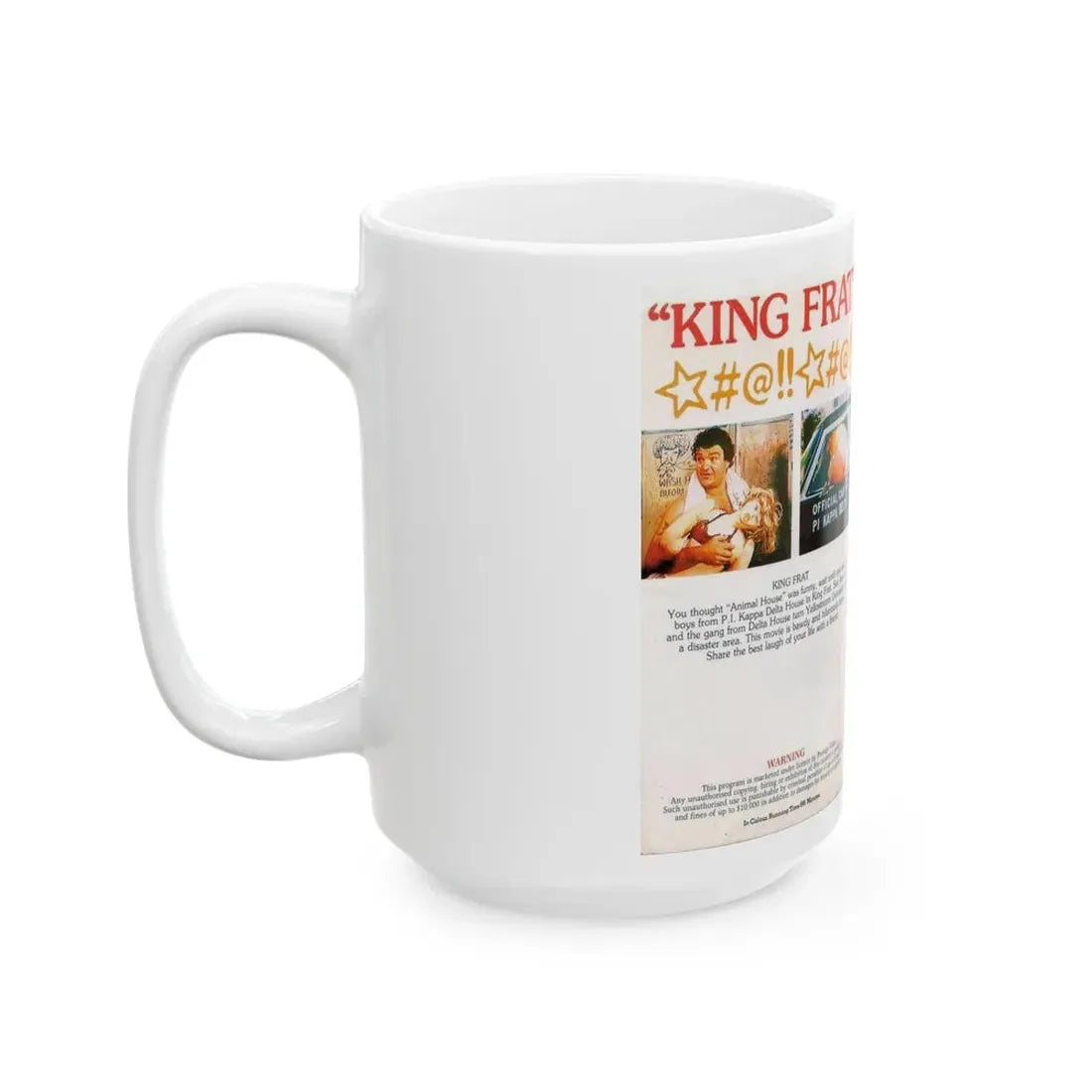KING FRAT DAN CHANDLER (VHS COVER) - White Coffee Mug - Go Mug Yourself