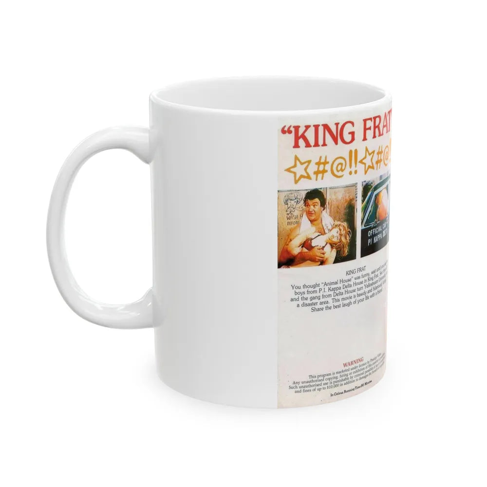 KING FRAT DAN CHANDLER (VHS COVER) - White Coffee Mug-Go Mug Yourself