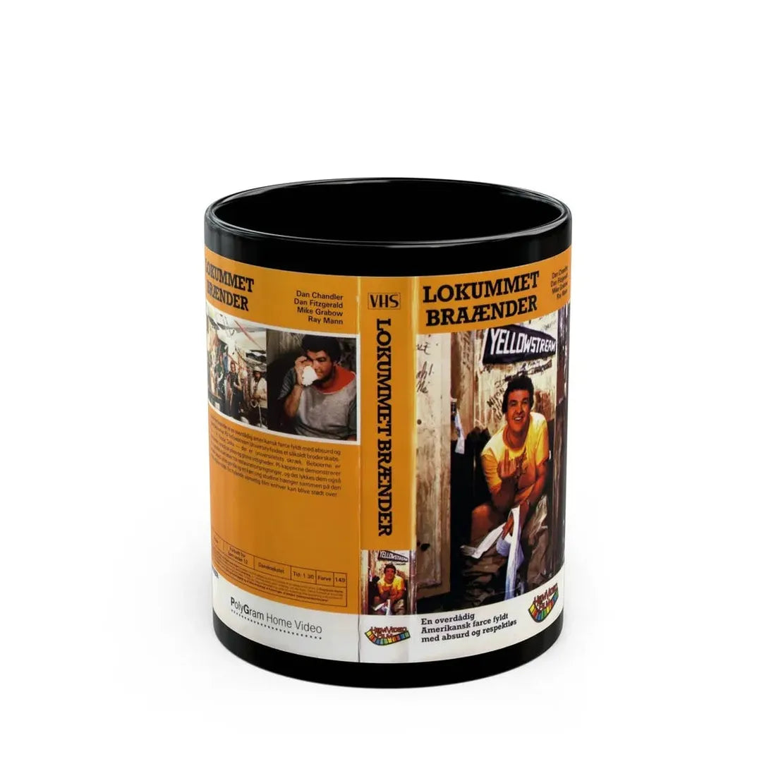 KING FRAT POLYGRAM HOME VIDEO (VHS COVER) - Black Coffee Mug 11oz - Go Mug Yourself