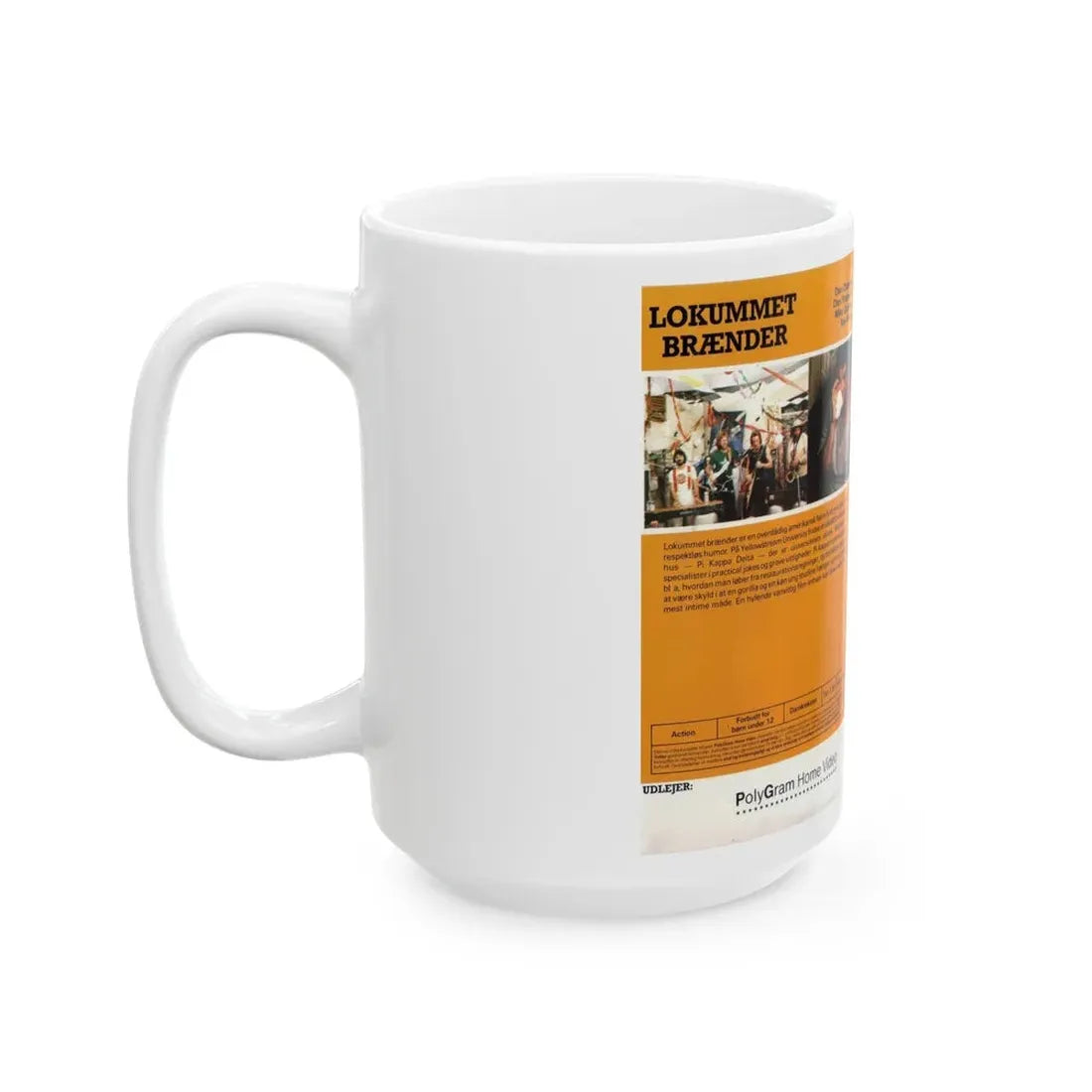 KING FRAT POLYGRAM HOME VIDEO (VHS COVER) - White Coffee Mug - Go Mug Yourself