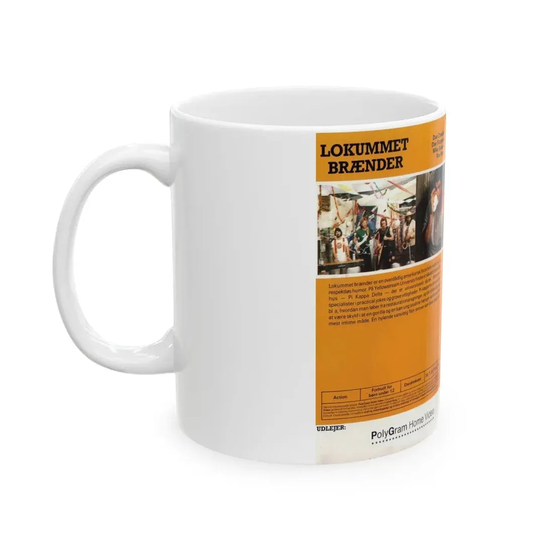 KING FRAT POLYGRAM HOME VIDEO (VHS COVER) - White Coffee Mug - Go Mug Yourself