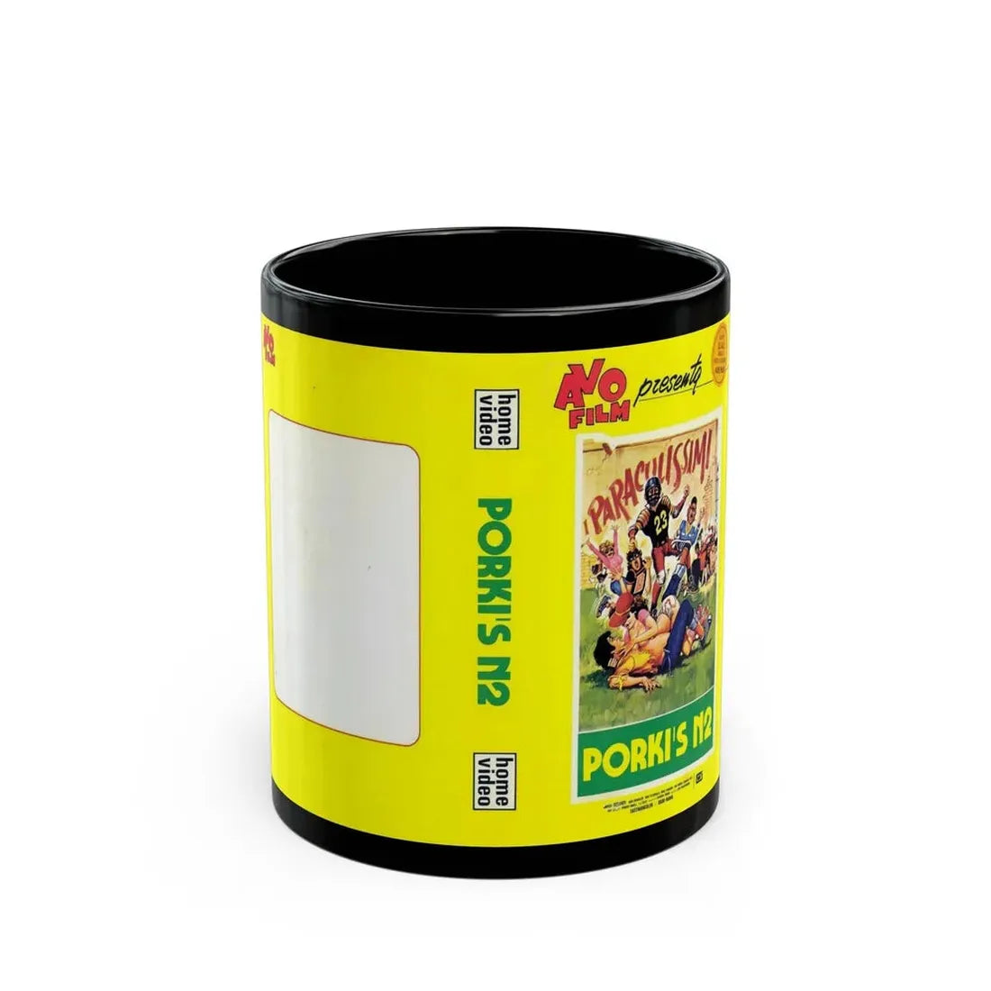 KING FRAT PORKIS N2 (VHS COVER) - Black Coffee Mug 11oz - Go Mug Yourself