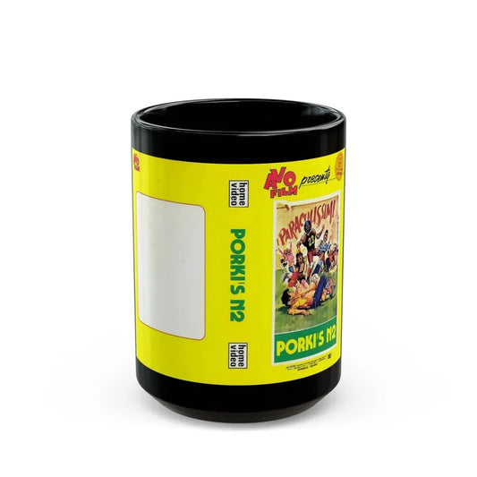 KING FRAT PORKIS N2 (VHS COVER) - Black Coffee Mug 15oz - Go Mug Yourself