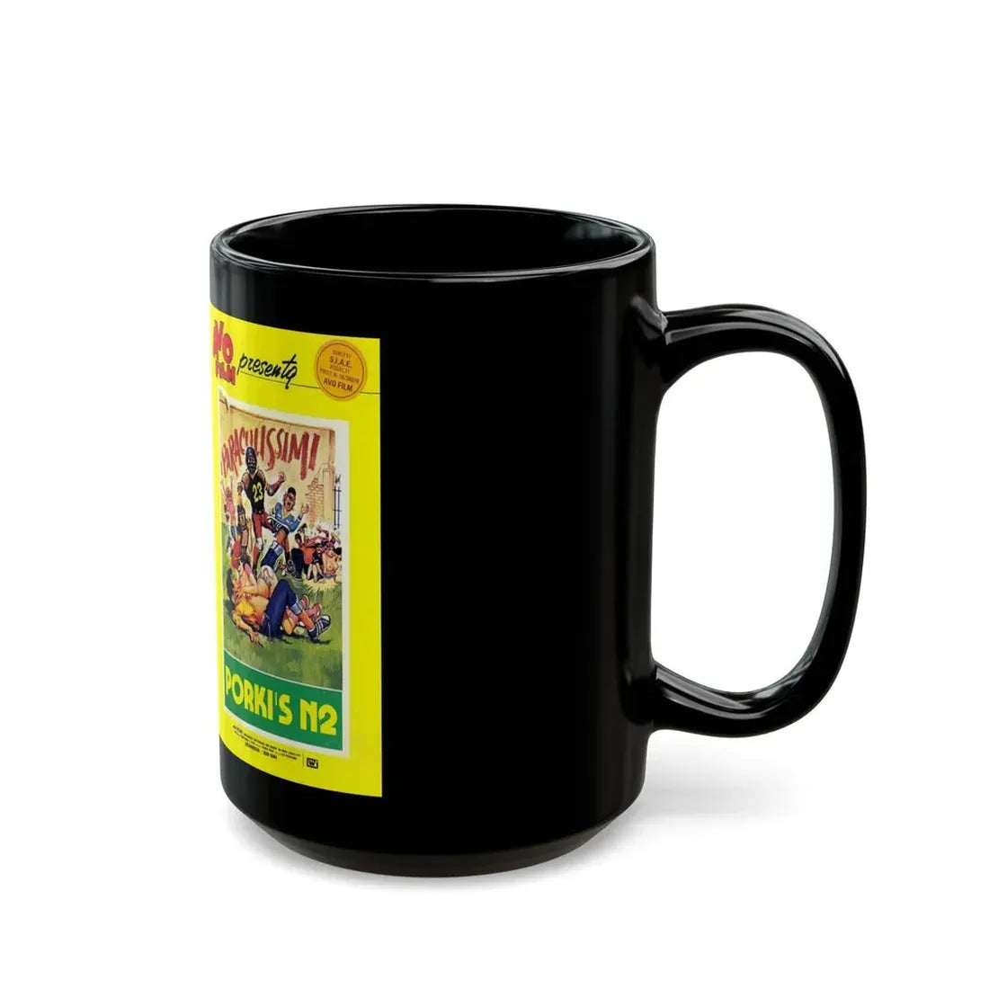 KING FRAT PORKIS N2 (VHS COVER) - Black Coffee Mug - Go Mug Yourself
