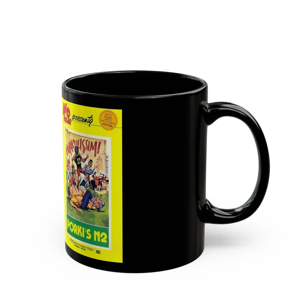 KING FRAT PORKIS N2 (VHS COVER) - Black Coffee Mug-Go Mug Yourself