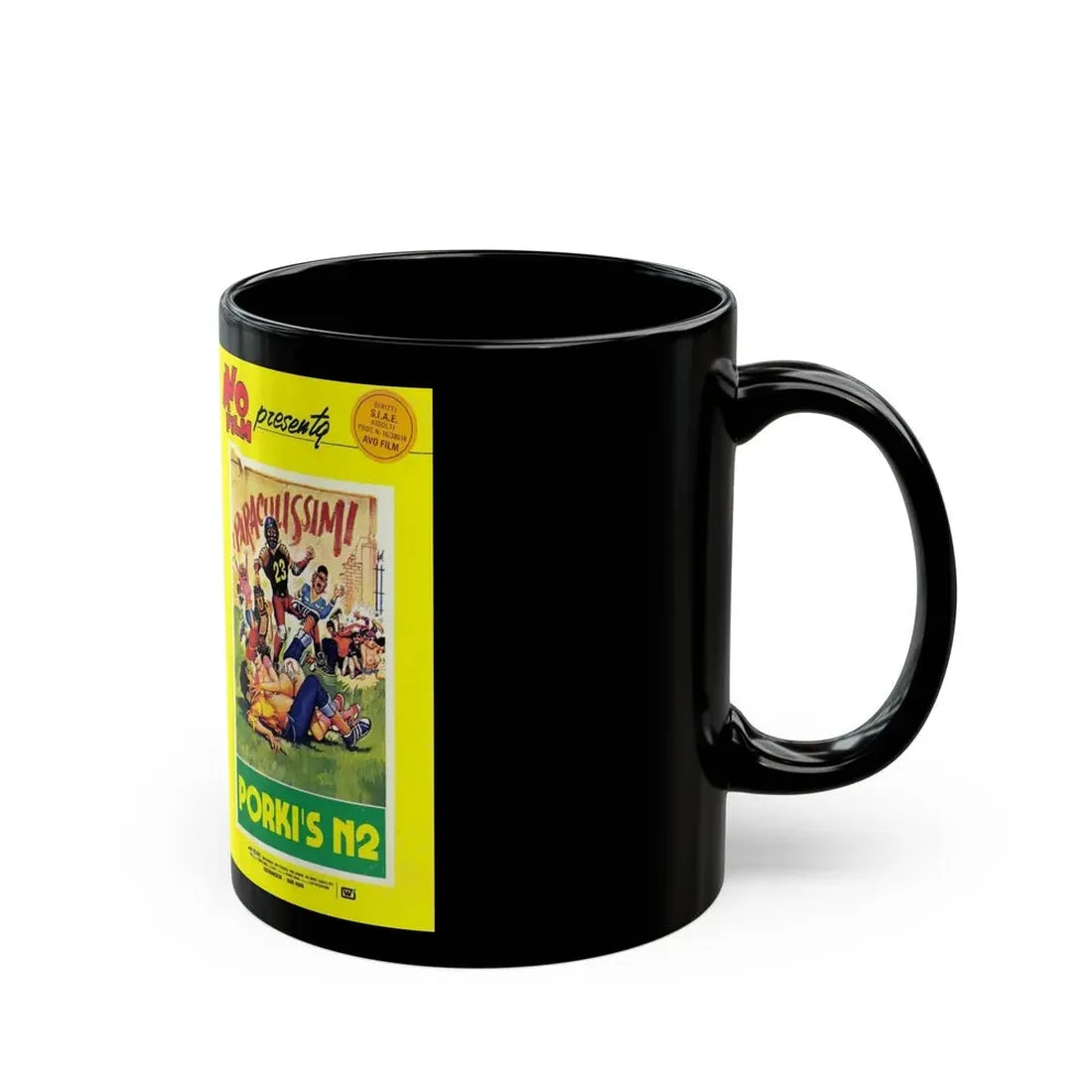 KING FRAT PORKIS N2 (VHS COVER) - Black Coffee Mug - Go Mug Yourself