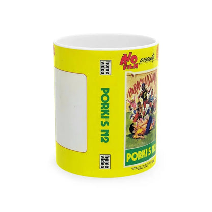 KING FRAT PORKIS N2 (VHS COVER) - White Coffee Mug 11oz - Go Mug Yourself
