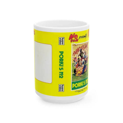 KING FRAT PORKIS N2 (VHS COVER) - White Coffee Mug 15oz - Go Mug Yourself