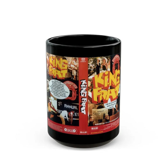 KING FRAT VIPCO ENTERTAINMENT (VHS COVER) - Black Coffee Mug 15oz - Go Mug Yourself