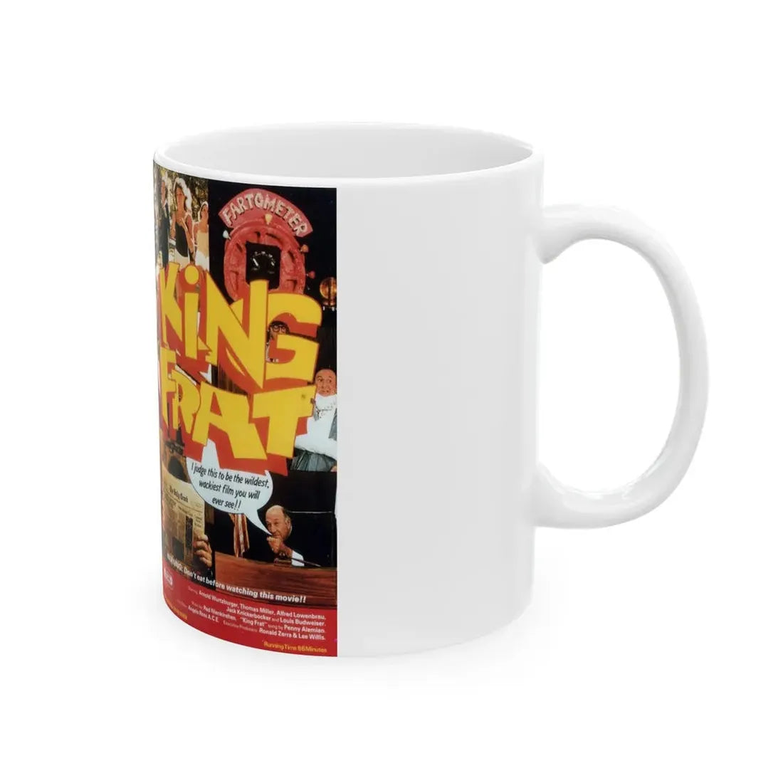 KING FRAT VIPCO ENTERTAINMENT (VHS COVER) - White Coffee Mug - Go Mug Yourself