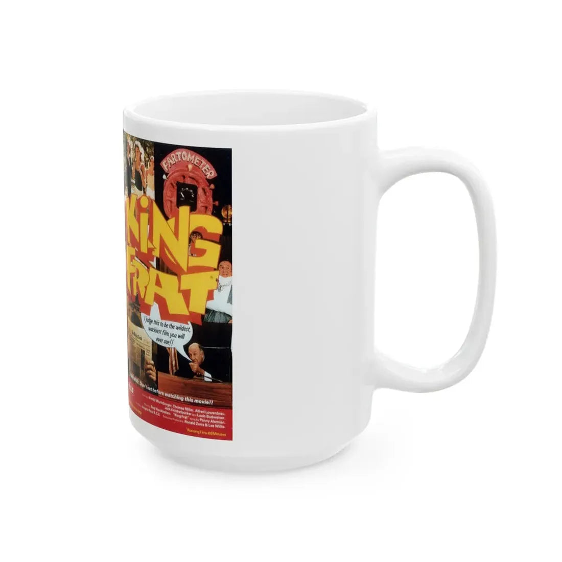 KING FRAT VIPCO ENTERTAINMENT (VHS COVER) - White Coffee Mug - Go Mug Yourself