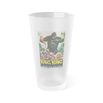 KING KONG (3) 1933 Movie Poster - Frosted Pint Glass 16oz-16oz-Frosted-Go Mug Yourself