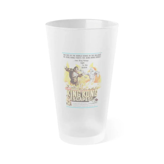 KING KONG ESCAPES (2) 1967 Movie Poster - Frosted Pint Glass 16oz 16oz Frosted - Go Mug Yourself