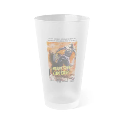 KING KONG ESCAPES (5) 1967 Movie Poster - Frosted Pint Glass 16oz-16oz-Frosted-Go Mug Yourself