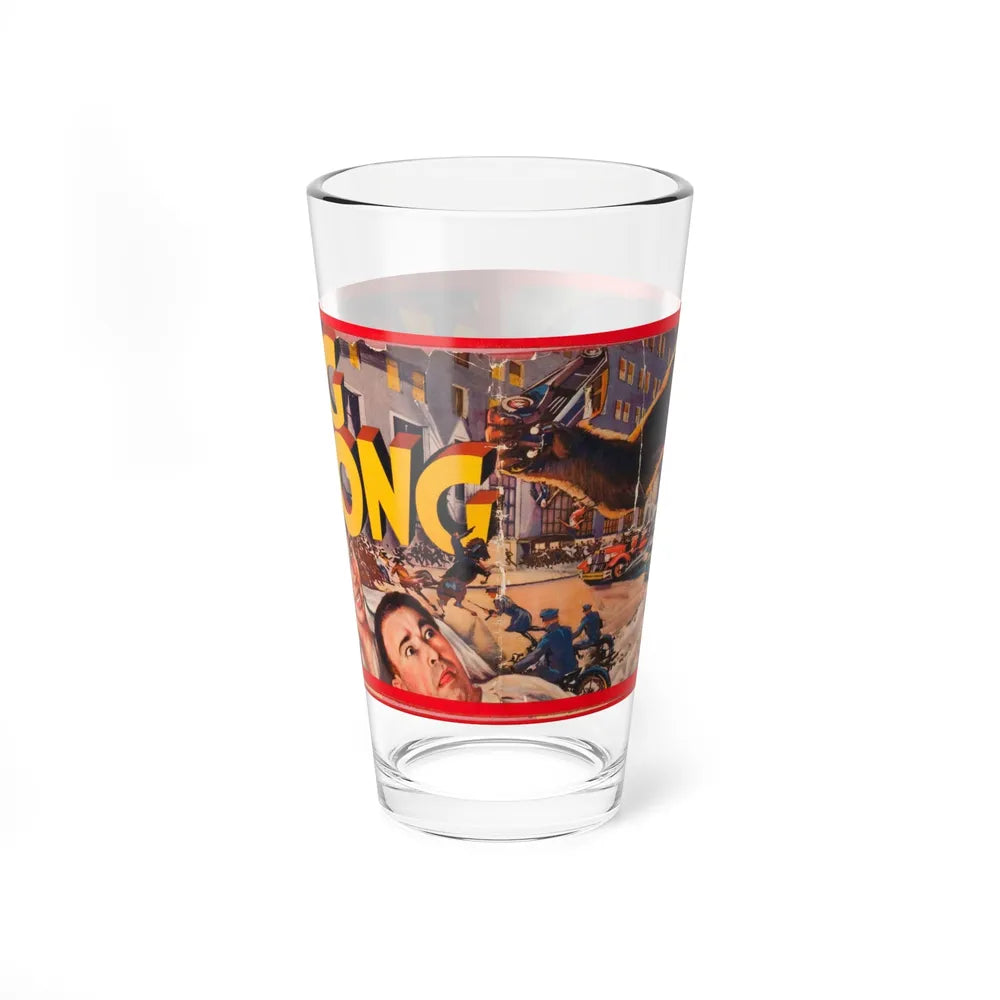 King Kong, movie poster illustration - Pint Glass 16oz-16oz-Go Mug Yourself