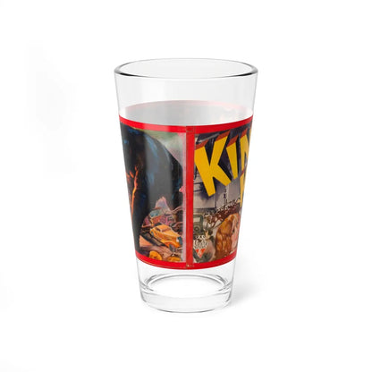 King Kong, movie poster illustration - Pint Glass 16oz-Go Mug Yourself