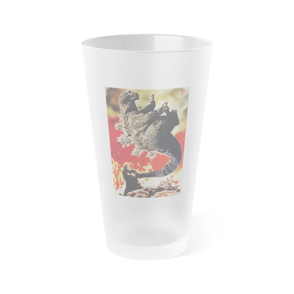 KING KONG VS GODZILLA (ASIAN) 1962 Movie Poster - Frosted Pint Glass 16oz-16oz-Frosted-Go Mug Yourself