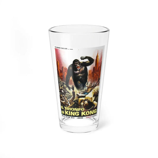 KING KONG VS GODZILLA (ITALIAN) 1962 Movie Poster - Pint Glass 16oz-16oz-Go Mug Yourself