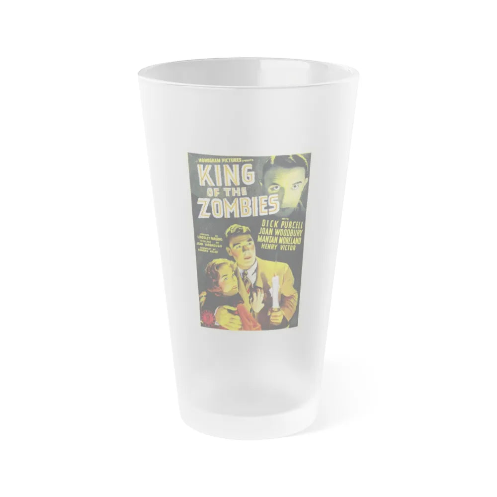 KING OF THE ZOMBIES 1941 Movie Poster - Frosted Pint Glass 16oz-16oz-Frosted-Go Mug Yourself