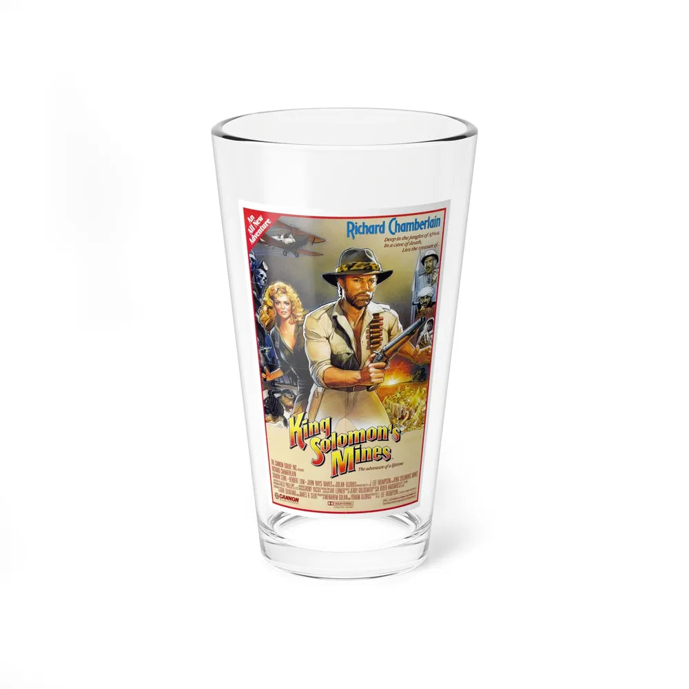 KING SOLOMONS MINES 1985 Movie Poster - Pint Glass 16oz-16oz-Go Mug Yourself