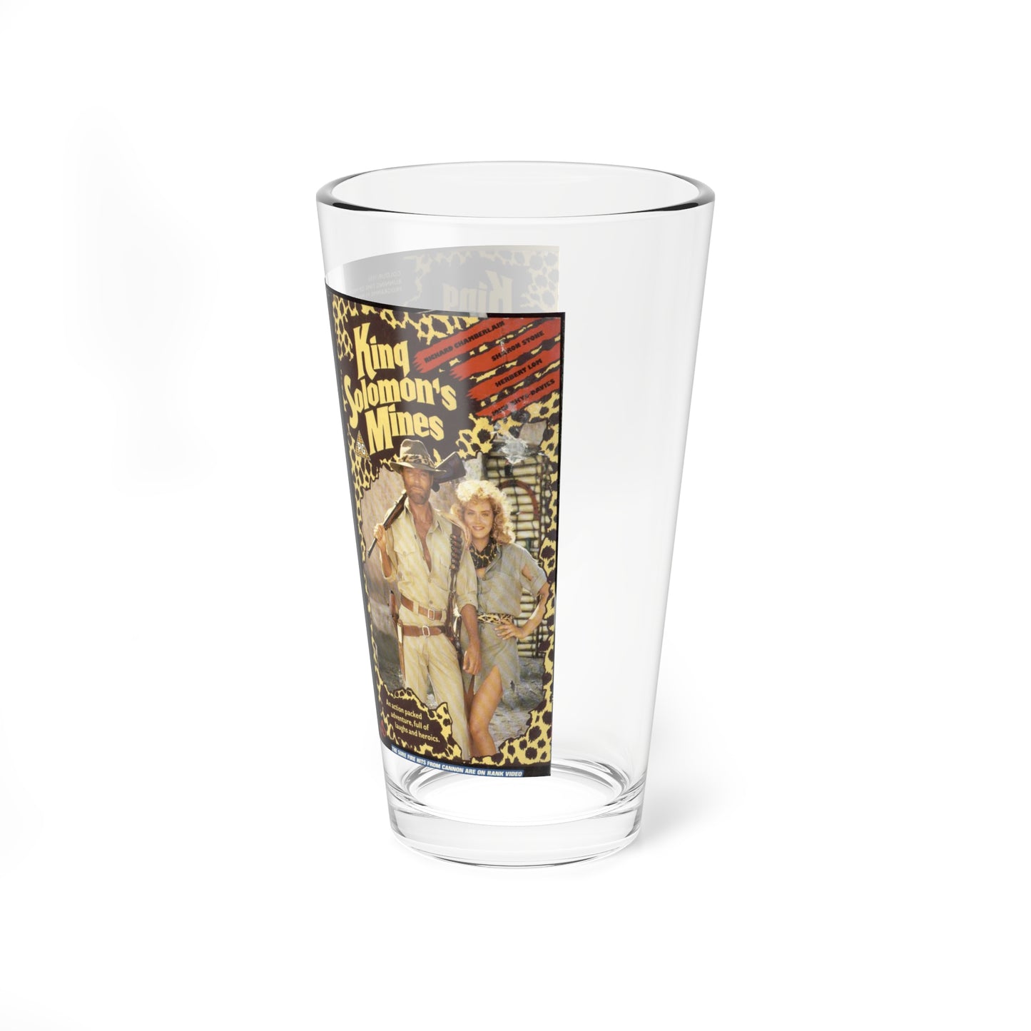 KING SOLOMONS MINES (VHS COVER) Pint Glass 16oz-Go Mug Yourself