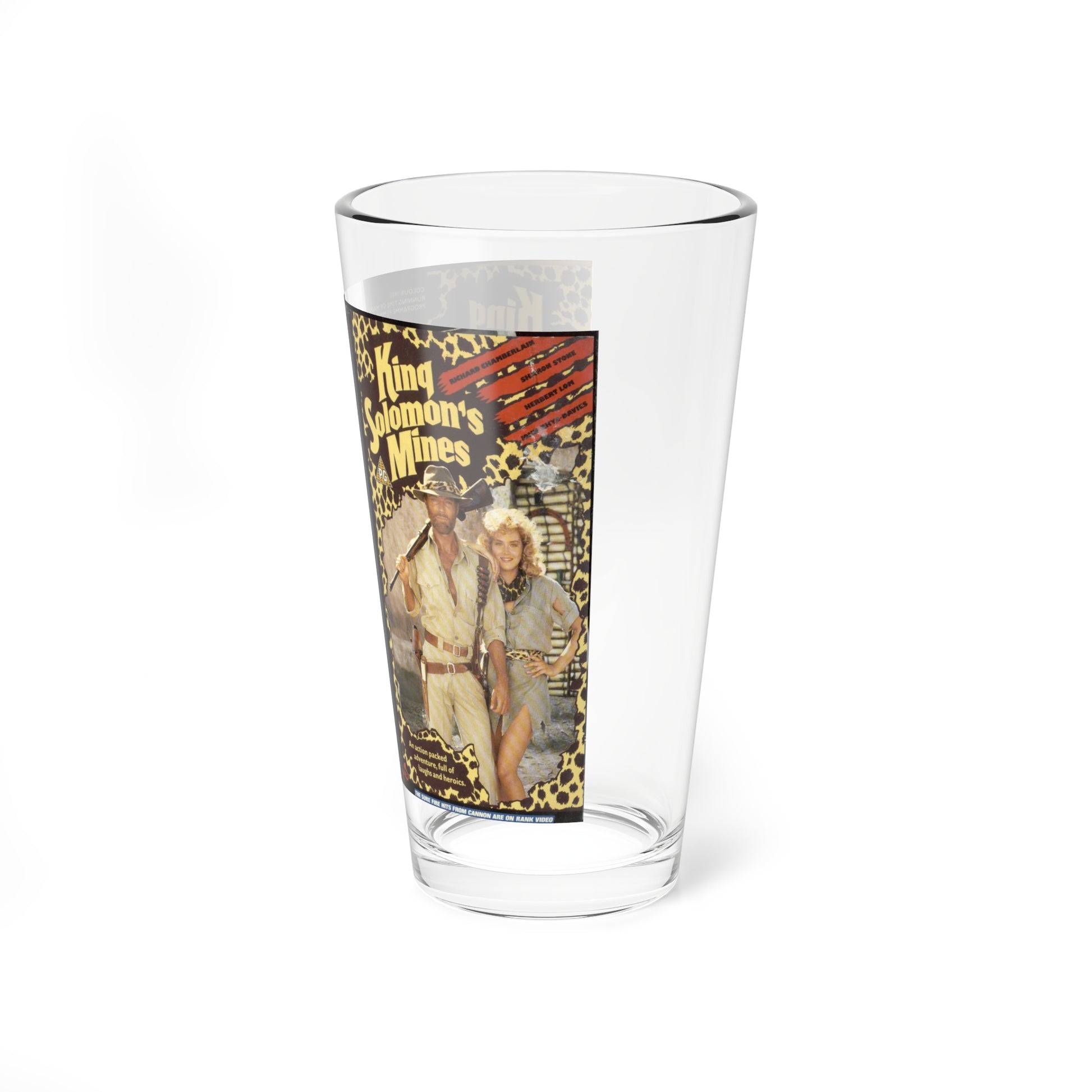 KING SOLOMONS MINES (VHS COVER) Pint Glass 16oz-Go Mug Yourself