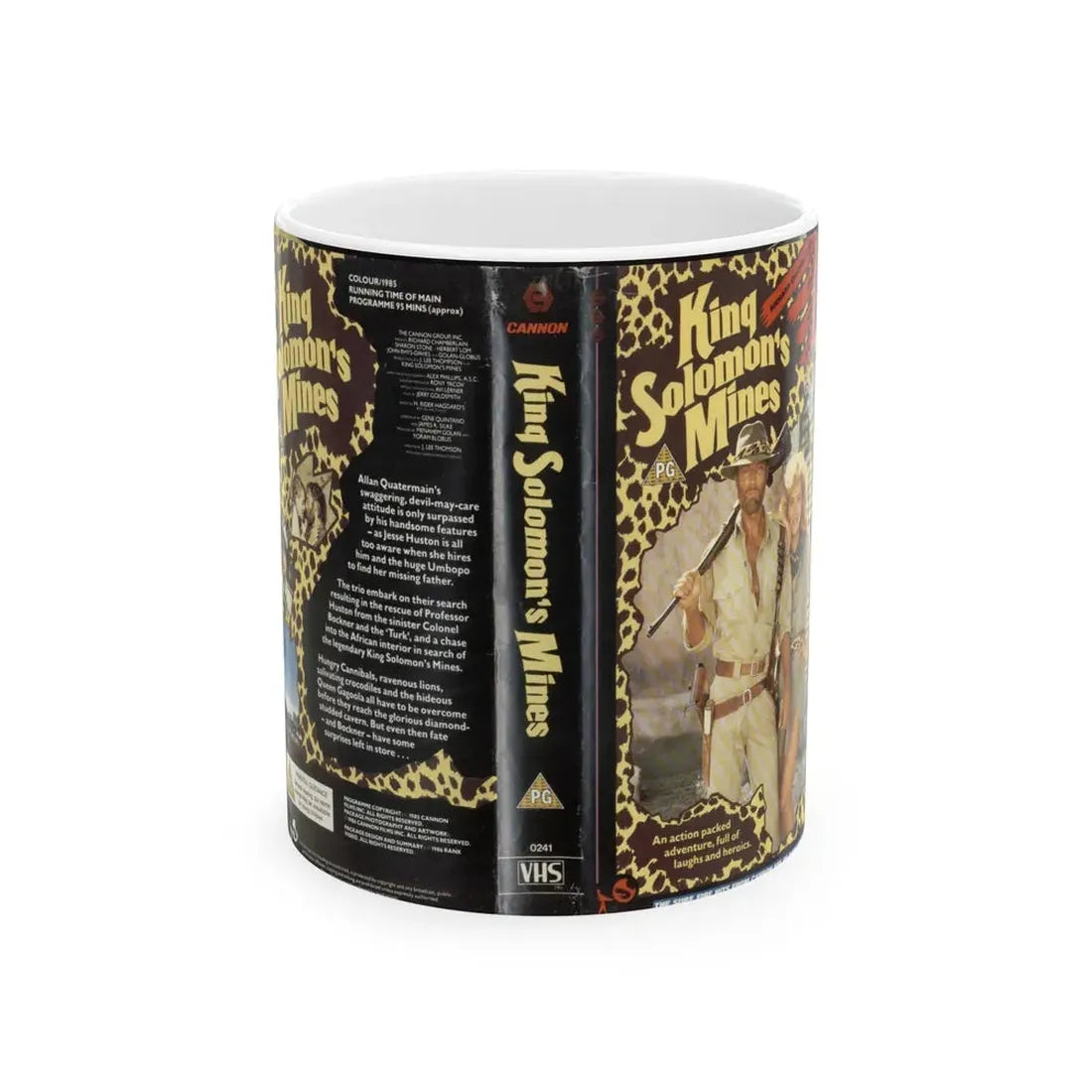 KING SOLOMONS MINES (VHS COVER) - White Coffee Mug 11oz - Go Mug Yourself
