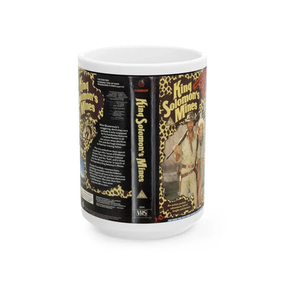 KING SOLOMONS MINES (VHS COVER) - White Coffee Mug 15oz - Go Mug Yourself