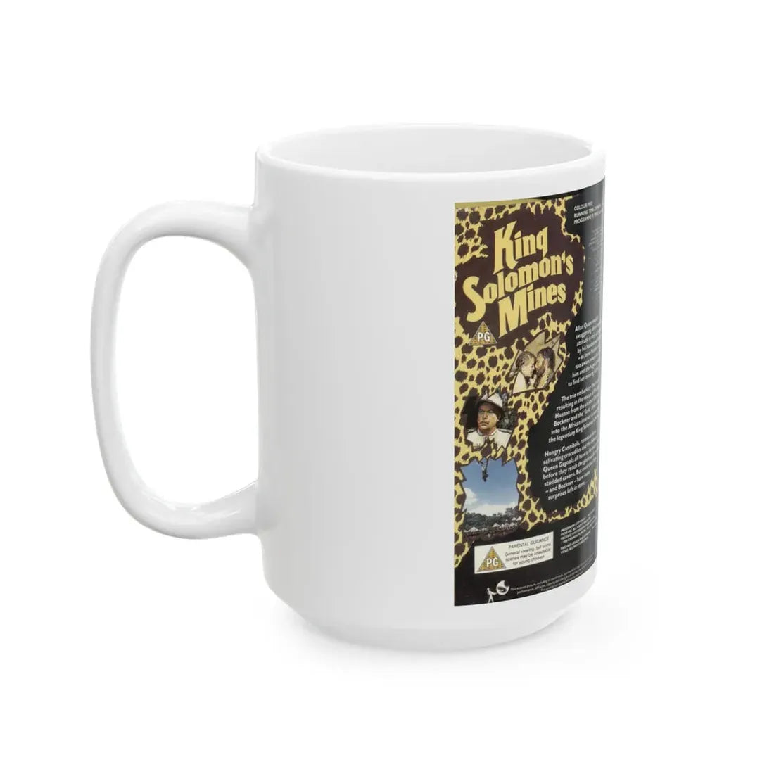 KING SOLOMONS MINES (VHS COVER) - White Coffee Mug - Go Mug Yourself