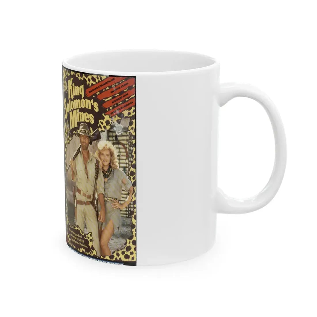 KING SOLOMONS MINES (VHS COVER) - White Coffee Mug - Go Mug Yourself